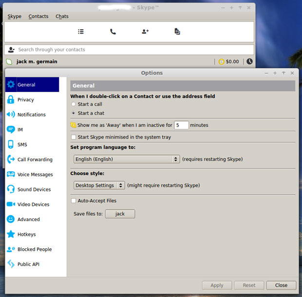 Skype for Linux 4.3