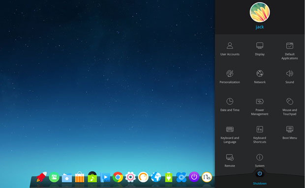 Deepin dock bar