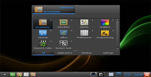 Bodhi Linux 5.0.0 Quick Launcher App