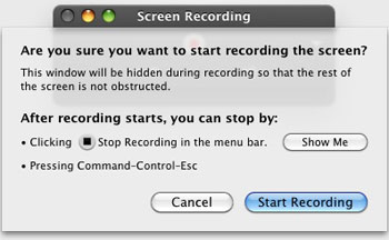 Snow Leopard's Screen Recording feature