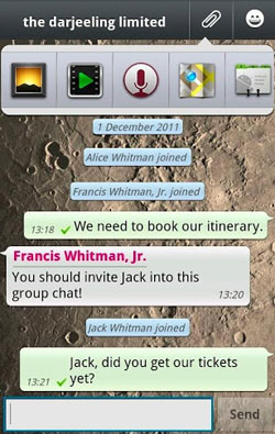whatsapp screen