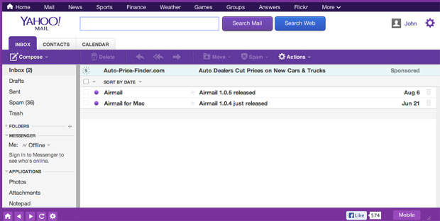 Yahoo Mail for Mac