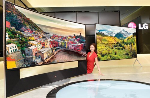LG 105-inch curved UltraHD TV