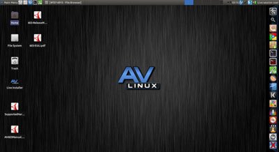 AV Linux redesigned desktop