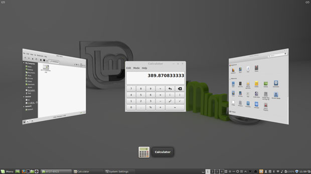 Linux Mint 17 Cinnamon desktop