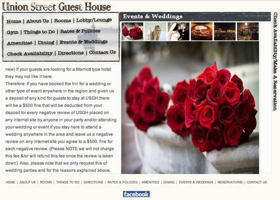 Union Street Guest House Facebook post