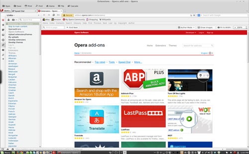 Opera extensions