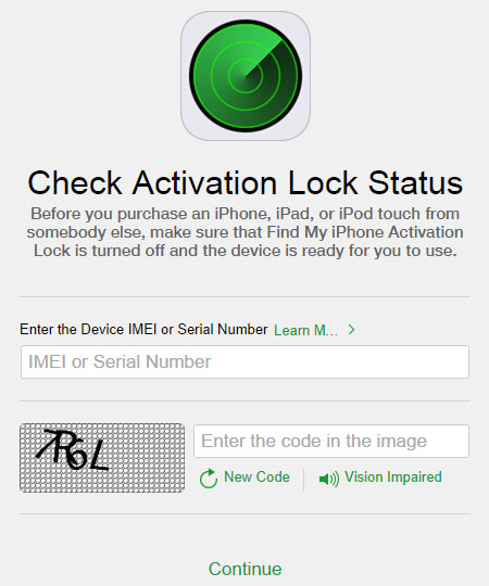 Find My iPhone Activation