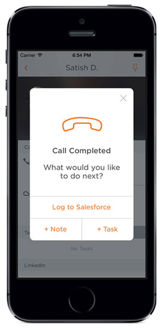 tactile call prompt