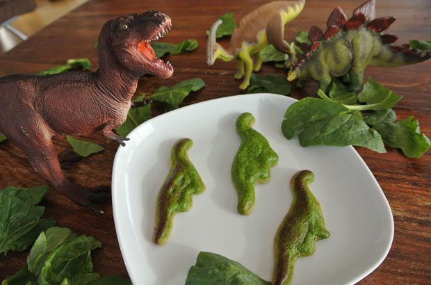 Spinach Quiche Dinosaurs