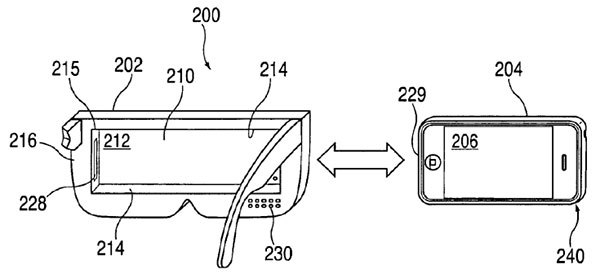 Apple virtual reality headset drawing