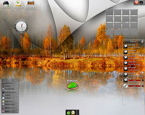 Bodhi Linux Enlightenment desktop