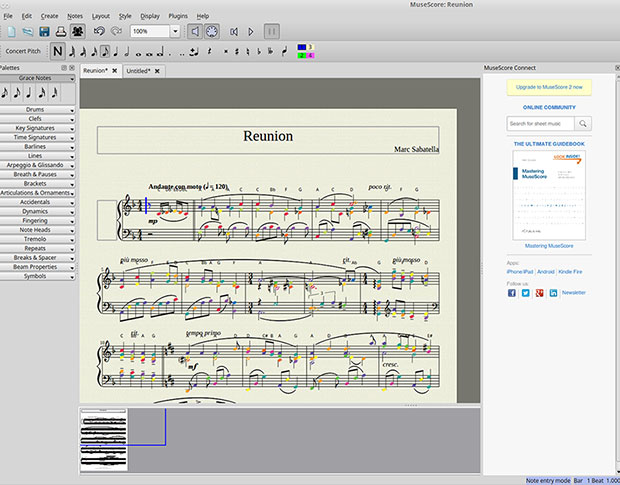 MuseScore's user interface