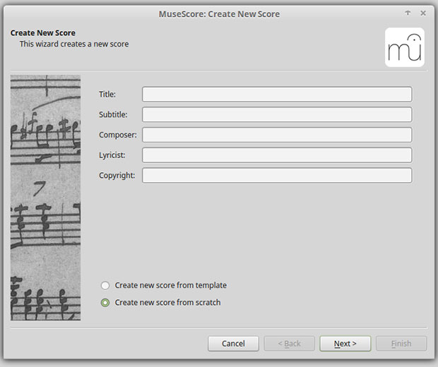 MuseScore wizards