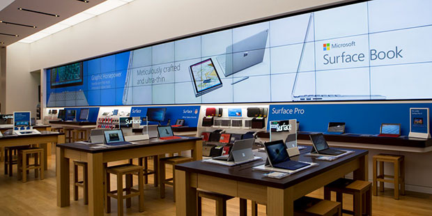 Microsoft Store Surface Book display