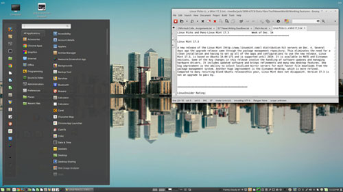 Linux Mint 17.3Rosa's Cinnamon