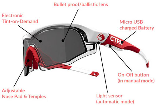 CTRL ONE Tint Changing Sunglasses