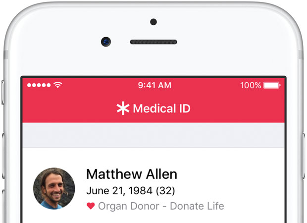 Apple Health and Donate Life America
