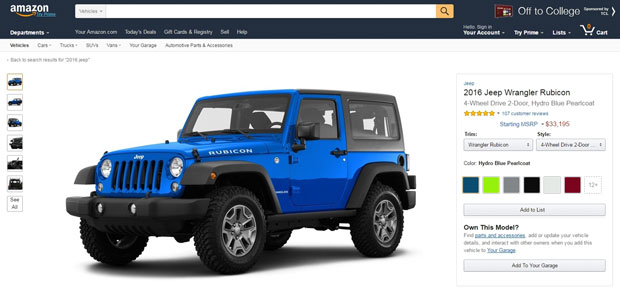 Amazon Vehicles Jeep Wrangler