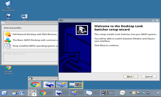 Q4OS Desktop Profiler and Desktop Look Switcher