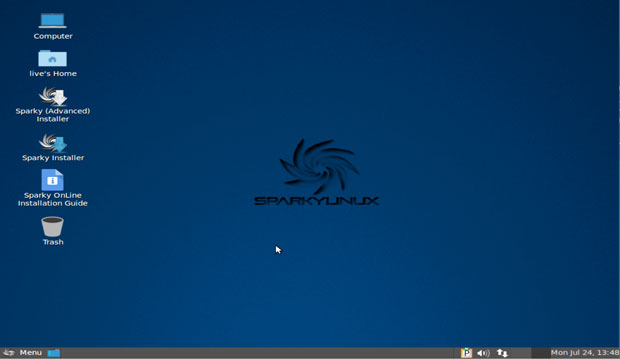 SparkyLinux 5.0 MATE desktop