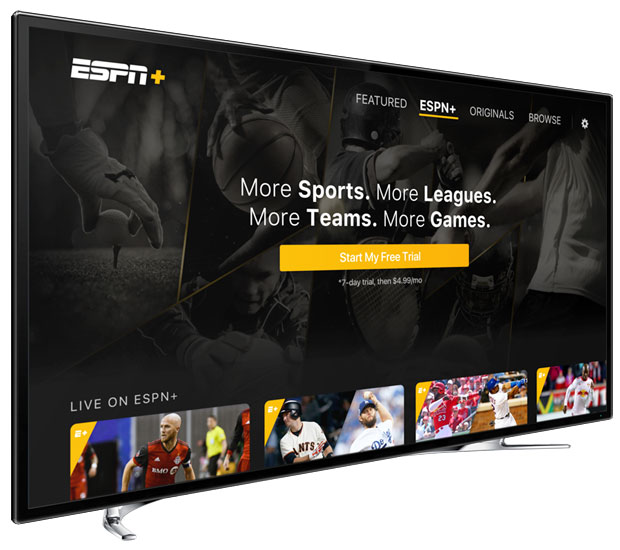 ESPN+ streaming sports subscription
