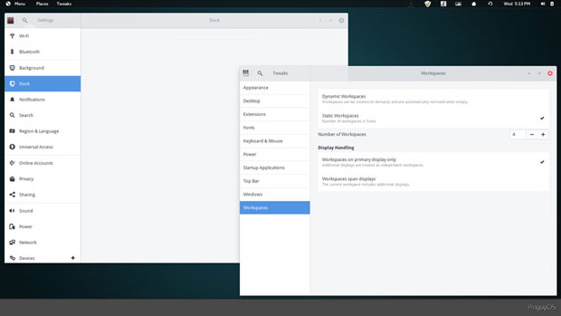 Pinguy OS 18.04 preference panels