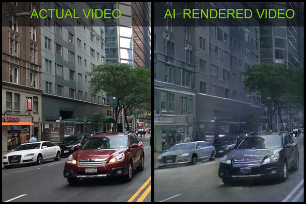 Nvidia AI-rendered video