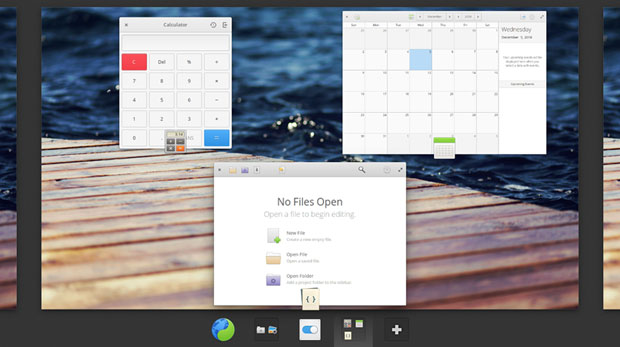 Elementary OS' multitasking controls