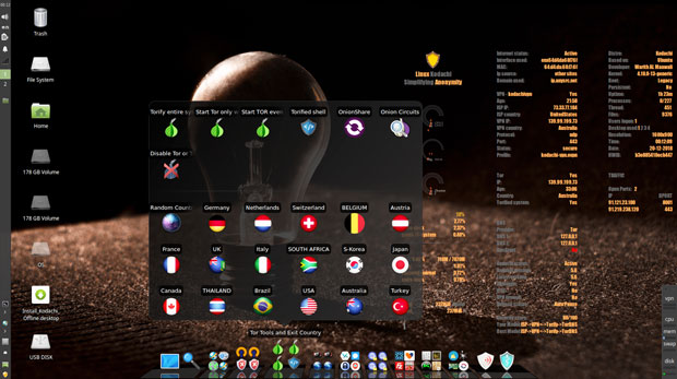 Kodachi Linux TOR Tools