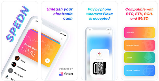 Spedn by Flexa cryptocurrency app