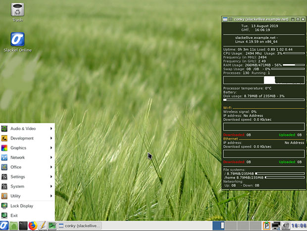 Slackel 7.2 Openbox desktop 