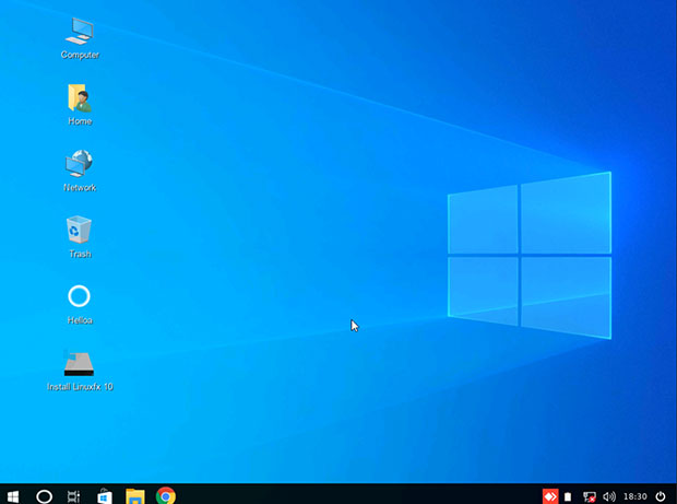 Linuxfx 10 desktop