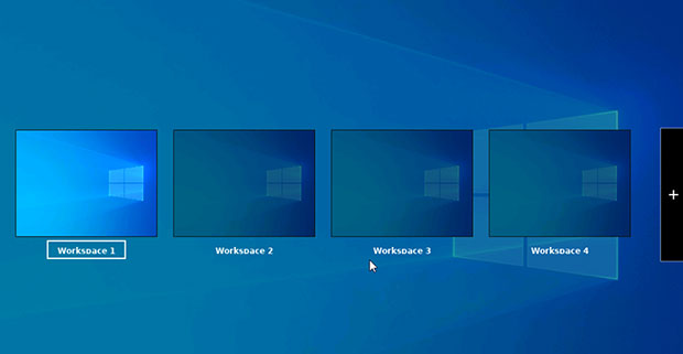 Linuxfx Windows-like view on workspace navigation
