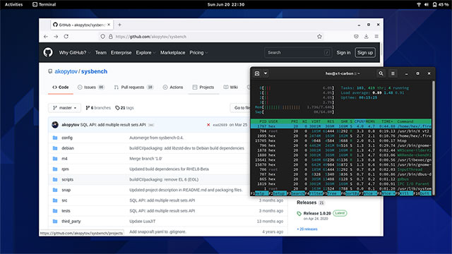 Clear Linux Terminal GUI