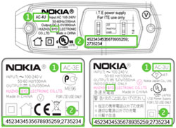 Recalled Charger Labels