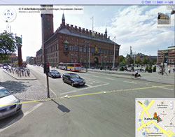 Google Maps Street View of Copenhagen Townhall