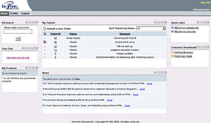 Soffront Customer Service Portal