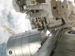 STS-133 spacewalk