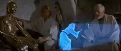 Star Wars hologram
