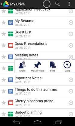 Google Drive Android App