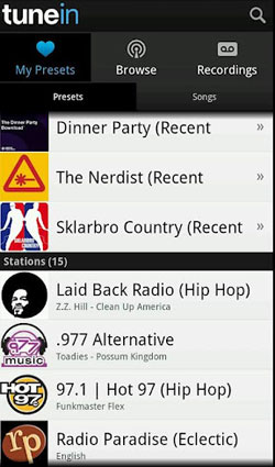 tunein radio