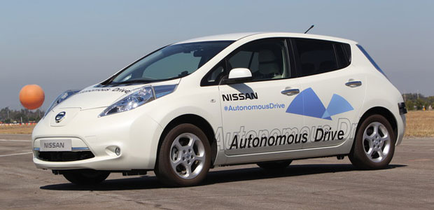 Nissan driverless car