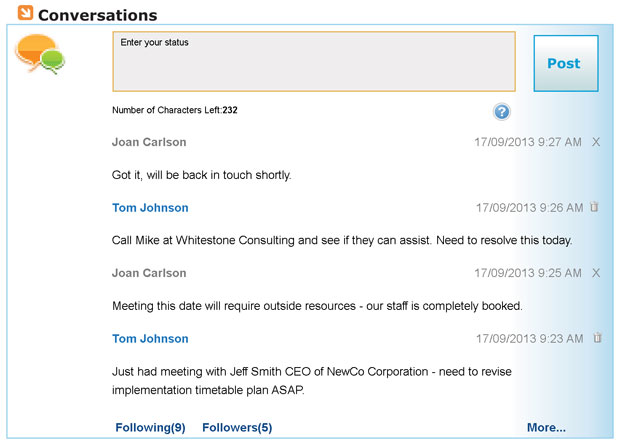 Commence CRM chat tool