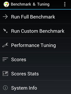 Benchmark & Tuning app