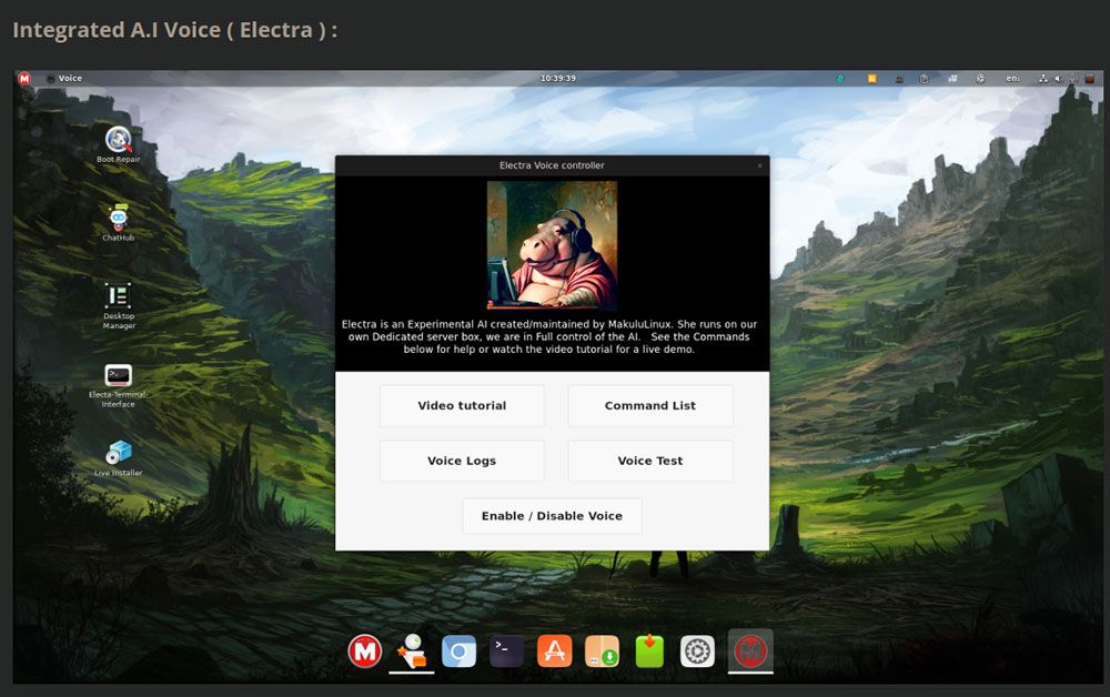 MakuluLinux Max beta con Electra