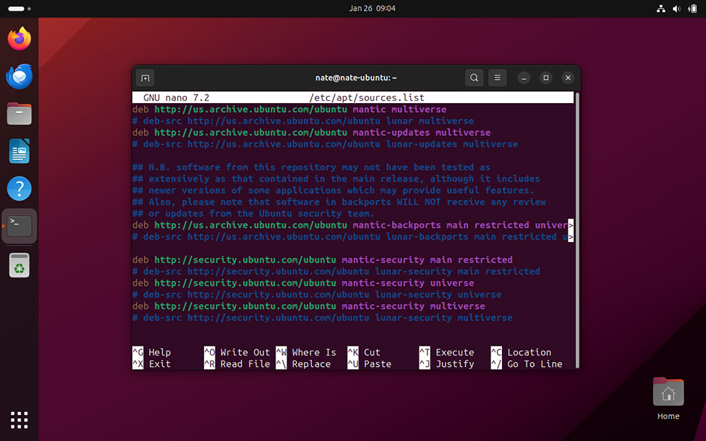 Ubuntu update to 23.10 re-enable PPAs and repos