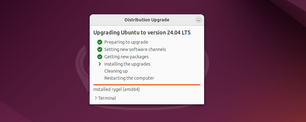 Ubuntu 24.04 LTS Noble Numbat installation downloading new packages