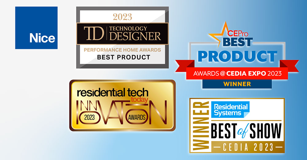 Awards for Nice North America at CEDIA Expo Signal Smart Home Strategy Traction